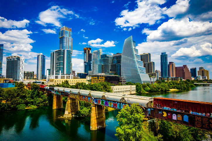 Downtown Austin, Texas on the Colorado river